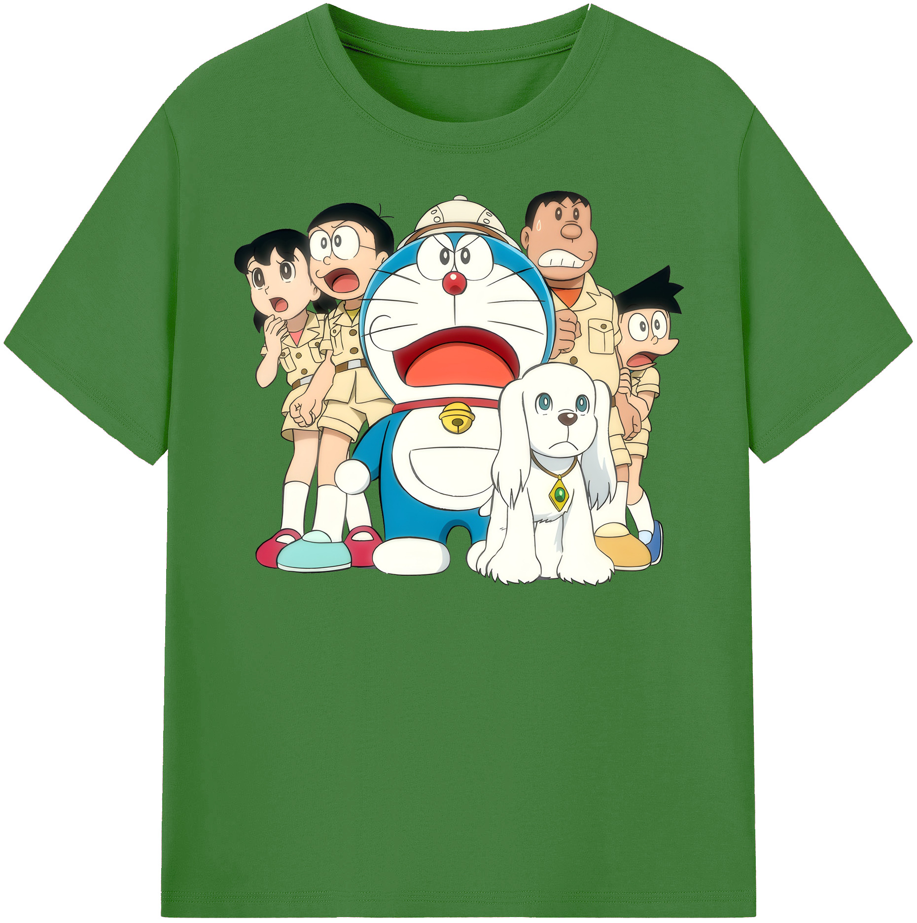 （画像用） ドラえもん Doraemon レディースカジュアルプリントTシャツ（綿100％）